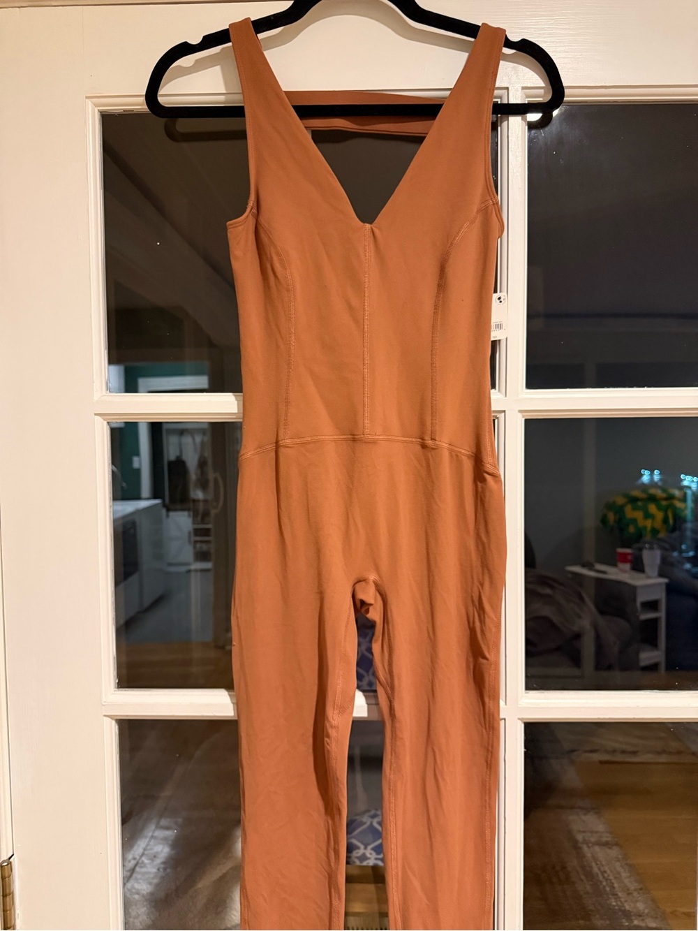 FP Movement by Free People Rust Tan Sleeveless V-Neck Jumpsuit